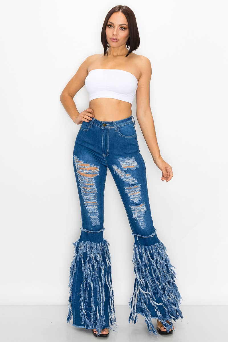High Waisted Stretchy Bell Bottoms
