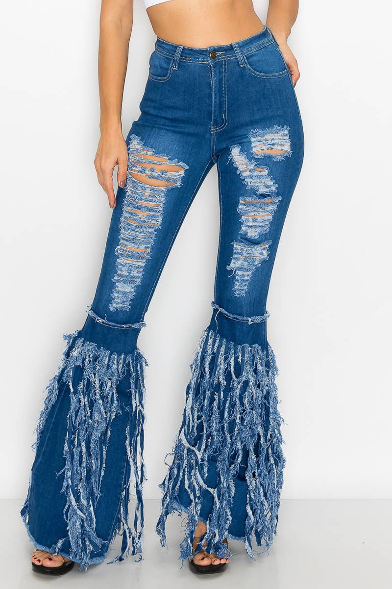 High Waisted Stretchy Bell Bottoms