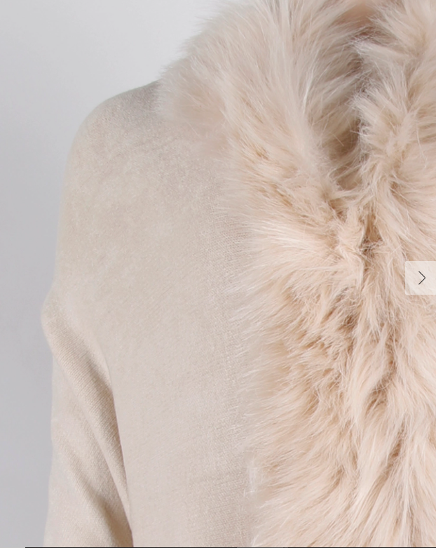 Warm-Hearted Feelings Faux Fur Shawl