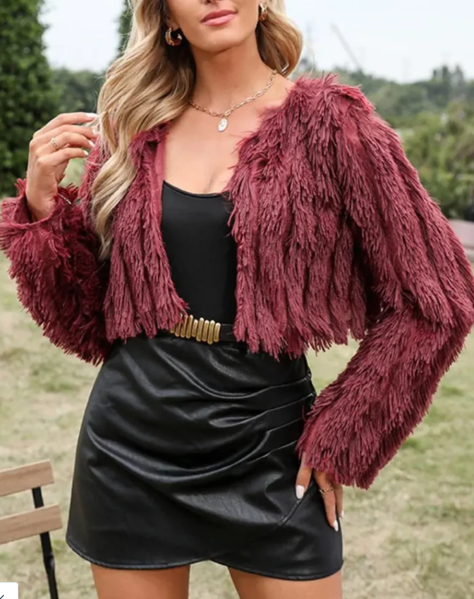 Women's Sexy Banquet Plush Cardigan