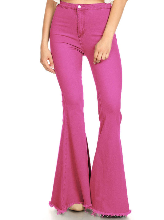 High Waist Denim Bell Bottoms