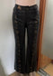Snake Texture Tight Bell Bottoms