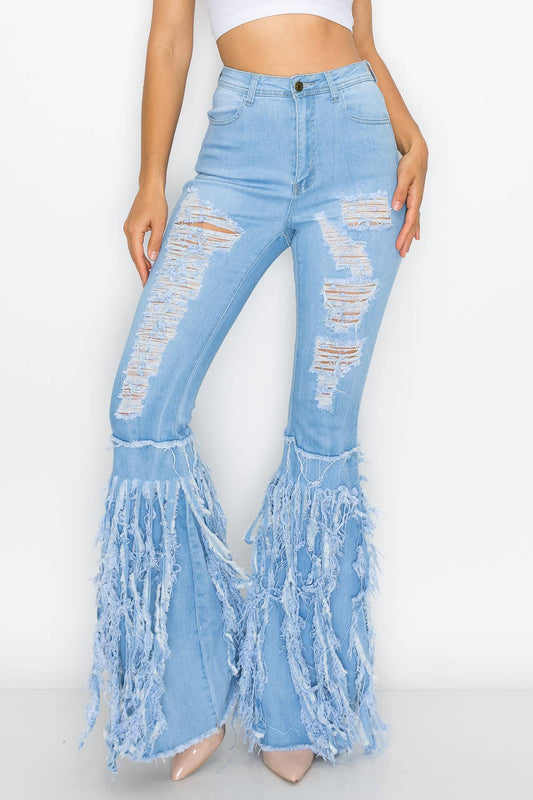 High Waisted Stretchy Bell Bottoms