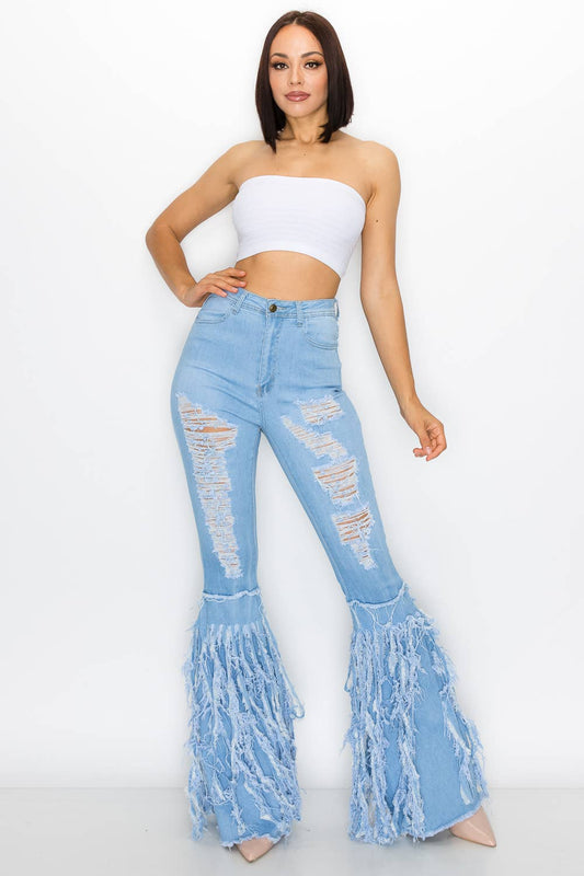 High Waisted Stretchy Bell Bottoms