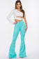 Bell Bottom Jean in Turquoise Mint