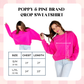 Margs Lime Puff Crop Sweatshirt