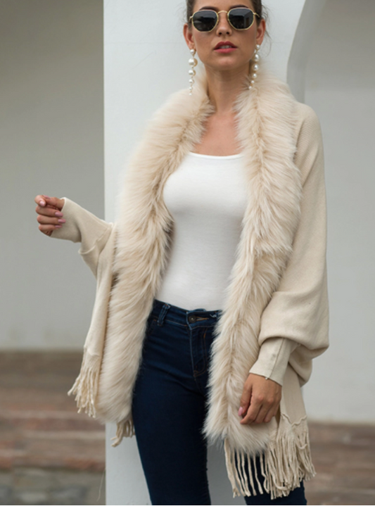 Warm-Hearted Feelings Faux Fur Shawl