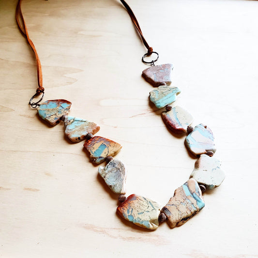Aqua Terra Slab Necklace
