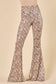 Snake Print Bodycon Bell Pants